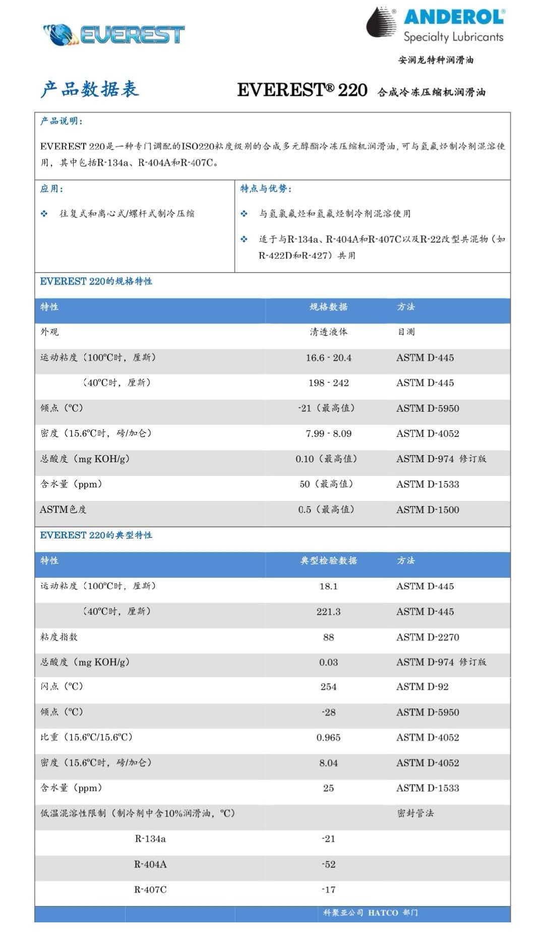 泰源同盛冷冻润滑油