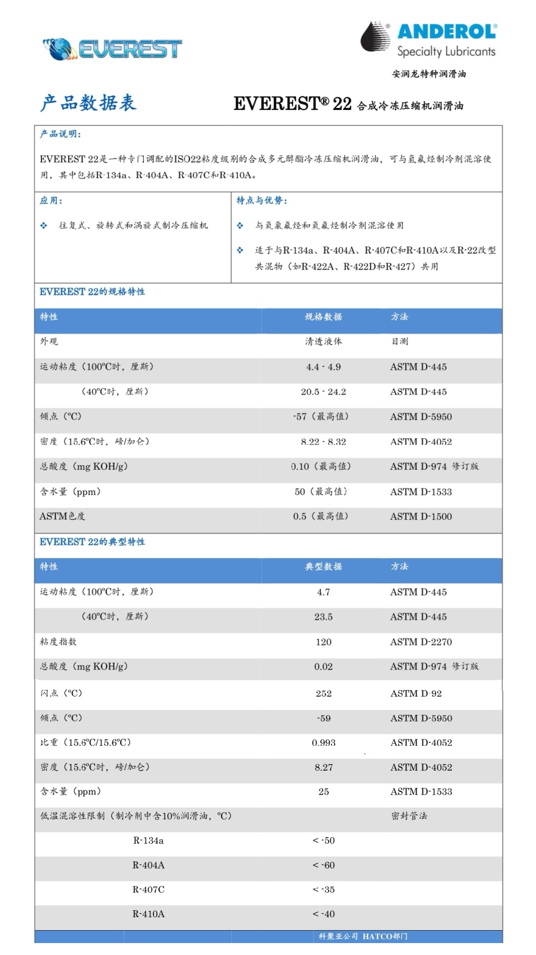 泰源同盛冷冻润滑油